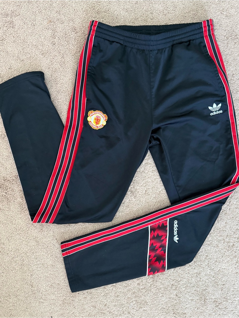 Adidas Originals Manchester United Black & Red 1991 Bring Back Track Pants
